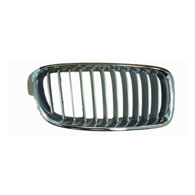 BMW BMW 3 (SEDAN) HYBRID  GRILLE RIGHT (Passenger Side) CHROME FRAME /CHROME/SILVER INNER(11 BAR)(MODERN) OEM# 51137263480 2013-2015 PL# BM1200239