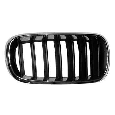 BMW BMW X5 HYBRID GRILLE RIGHT (Passenger Side) CHROME FRAME/BLK BAR OEM# 51137294486 2016-2018 PL# BM1200267