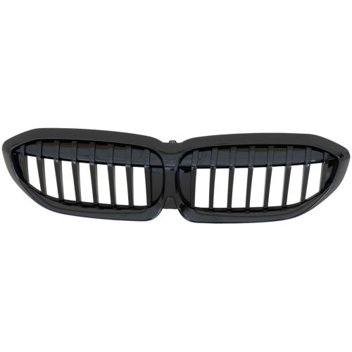 BMW BMW 3 SEDAN (330i/330e/M340i) GRILLE ASSY CHROME/BLACK (330i SPORT LINE W/SHADOW LINE W/SURROUND VIEW) OEM# 51138072086 2019-2022 PL# BM1200311