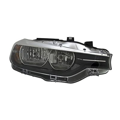 BMW BMW 3 (SEDAN) HYBRID HEAD LAMP RIGHT (Passenger Side) (HALOGEN)(WO/LOGO)**CAPA** OEM#63117365600 2016-2018 PL# BM2519166C