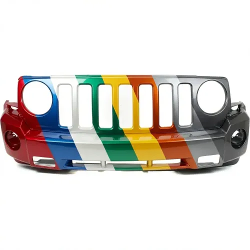 2007-2010 JEEP PATRIOT Front Bumper with Fog & Tow Hook CAPA OEM# 68021303AB PL# CH1000935C