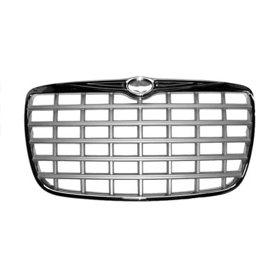 CHRYSLER 300  GRILLE CHROME/SLV (2.7L/3.5L) OEM# 4805926AC 2005-2008 PL# CH1200275