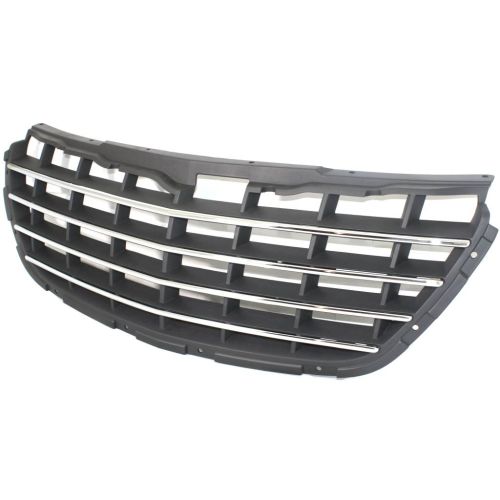 CHRYSLER PACIFICA GRILLE CHR/GRAY OEM# 4857625AB 2004-2006 PL# CH1200277