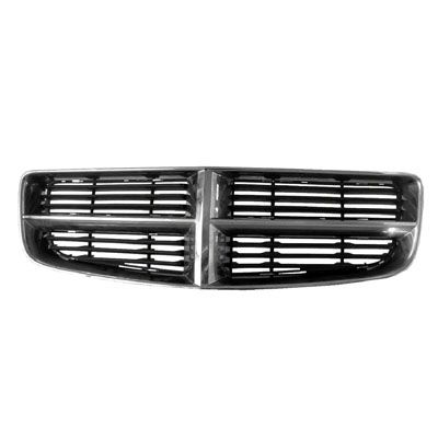 DODGE CHARGER  GRILLE CHROME FRAME/ BLACK BAR INSERT OEM# 4806180AD 2006-2010 PL# CH1200296