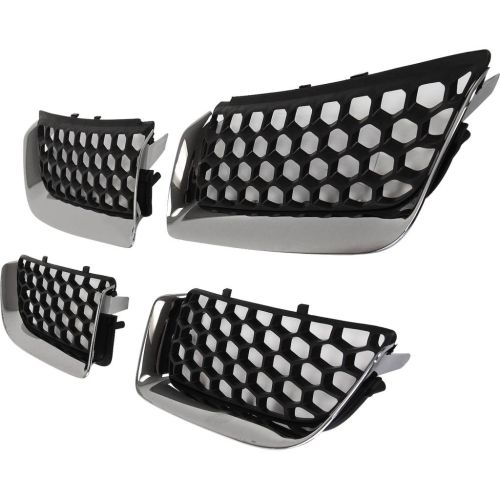 DODGE STRATUS/SEDAN GRILLE BLACK W/CHR MOLDING (4PCS/SET IN A BOX) OEM# 4805900AB 2004-2006 PL# CH1200297