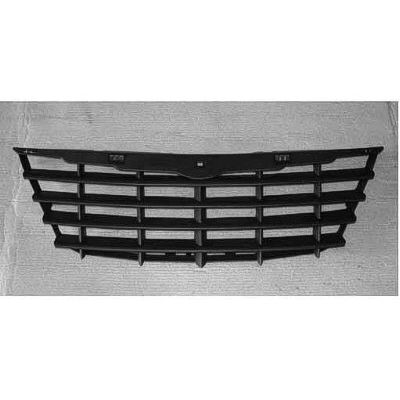 CHRYSLER TOWN & COUNTRY GRILLE BLACK (119" WB) W/O FOG LAMP (W/O CHROME Medallion) OEM# 68031754AA-PFM 2005-2007 PL# CH1200304