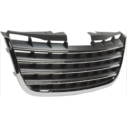 CHRYSLER TOWN & COUNTRY GRILLE CHR/DK-GRAY (CHROME CENTER) OEM# 5113228AA 2008-2010 PL# CH1200309