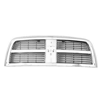 DODGE TRUCKS & VANS DODGE/PU  (R2500/3500) GRILLE CHROME W/BLACK INNER OEM# 68001467AB 2010-2012 PL# CH1200336