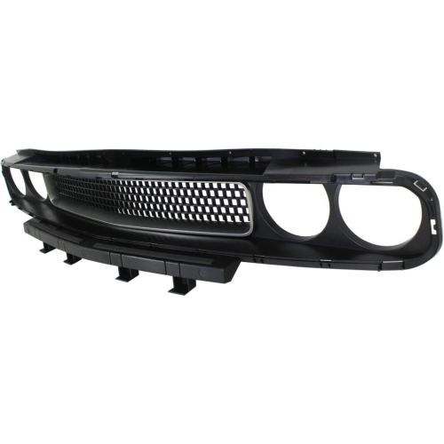 DODGE CHALLENGER GRILLE BLACK W/CHR MOLDING OEM# 68043388AC-PFM 2008-2014 PL# CH1200338