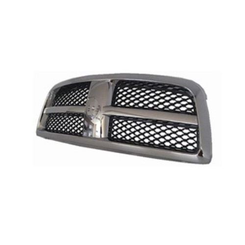 DODGE TRUCKS & VANS DODGE/PU R1500 GRILLE ASSY CHROME/ BLACK MESH OEM# 55277441AB 2009-2012 PL# CH1200347