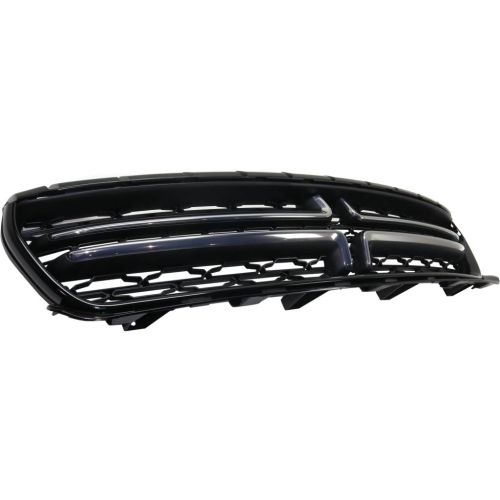 DODGE CHARGER  GRILLE GLOSS-BLACK W/SATIN NICKEL CHROME (WO/HOOD SCOOP)**CAPA** OEM# 5PP34SZ7AB 2015-2023 PL# CH1200391C