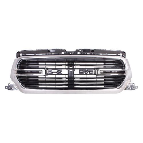 DODGE TRUCKS & VANS DODGE/PU (R1500) GRILLE BLACK BAR W/CHROME SURROUND (W/CAMERA)(BIG HORN) OEM# 68412152AC 2019-2022 PL# CH1200420