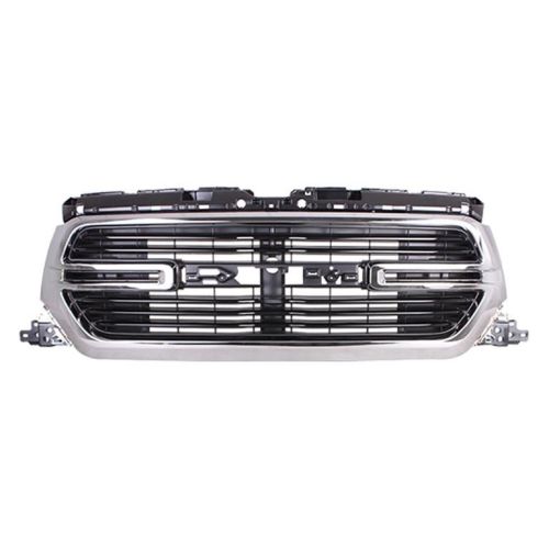 DODGE TRUCKS & VANS DODGE/PU (R1500) GRILLE BLACK BAR W/CHROME SURROUND (WO/CAMERA)(BIG HORN) OEM# 68404863AF 2019-2022 PL# CH1200428