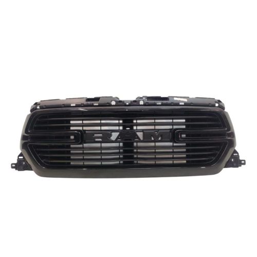 DODGE TRUCKS & VANS DODGE/PU (R1500) GRILLE BLACK BAR W/PTM SURROUND (WO/CAMERA)(LARAMIE W/SPORT PKG) OEM# 68404965AE 2019-2022 PL# CH1200429