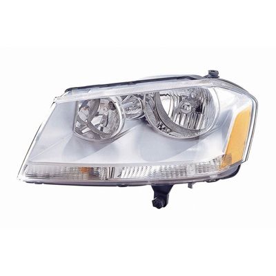 DODGE AVENGER HEAD LAMP ASSEMBLY LEFT (Driver Side) (CHROME HSG)**CAPA** OEM# 5116343AD 2008-2014 PL# CH2502182C