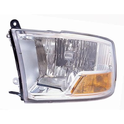 DODGE TRUCKS & VANS DODGE/PU (R1500) HEAD LAMP ASSEMBLY LEFT (Driver Side) (HIGH/LOW BEAM 1 BULB)**CAPA** OEM# 55277409AG (P) 2009-2012 PL# CH2502217C