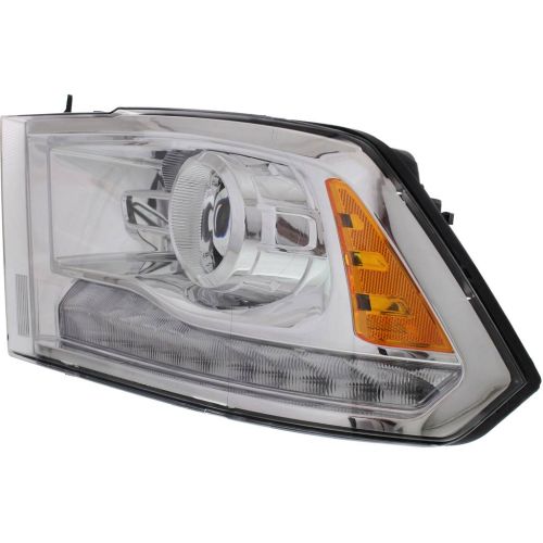 DODGE TRUCKS & VANS DODGE/PU (R2500/3500) HEAD LAMP LEFT (Driver Side) (W/PROJECTOR)(CHR BEZEL)**CAPA** OEM# 68093217AD 2013-2015 PL# CH2502244C