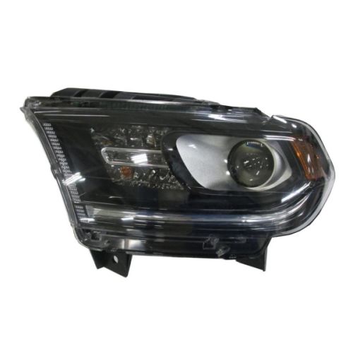 DODGE TRUCKS & VANS DURANGO HEAD LAMP ASSY LEFT (Driver Side) (HALOGEN)(WO/LED DRL)(BLACK BEZEL) OEM# 68299135AE 2016-2020 PL# CH2502302