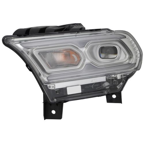 DODGE TRUCKS & VANS DURANGO HEAD LAMP ASSY LEFT (Driver Side) (Driver Side) (W/BULB TURN SIGNAL)(CHROME) **CAPA** OEM# 68433777AF 2021-2025 PL# CH2502343C