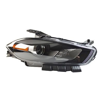 DODGE DART HEAD LAMP ASSEMBLY RIGHT (Passenger Side) (HALOGEN)(BLK BEZEL)**CAPA** OEM# 68085140AL 2013-2015 PL# CH2503240C
