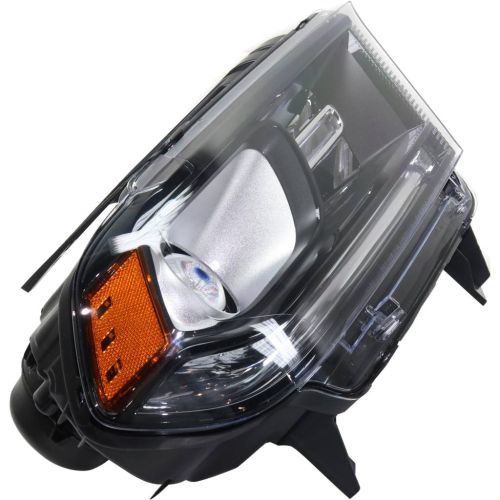 DODGE TRUCKS & VANS DURANGO HEAD LAMP ASSEMBLY RIGHT (Passenger Side) (HALOGEN)(WO/LED DRL)(BLK BEZEL)**CAPA** OEM# 68184826AF 2014-2015 PL# CH2503255C