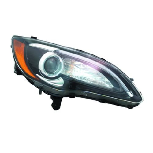 CHRYSLER 200 SEDAN HEAD LAMP ASSEMBLY RIGHT (Passenger Side) (S MDL) (BLACK BEZEL W/CHR INSERT) OEM# 68088067AG 2011-2012 PL# CH2503274