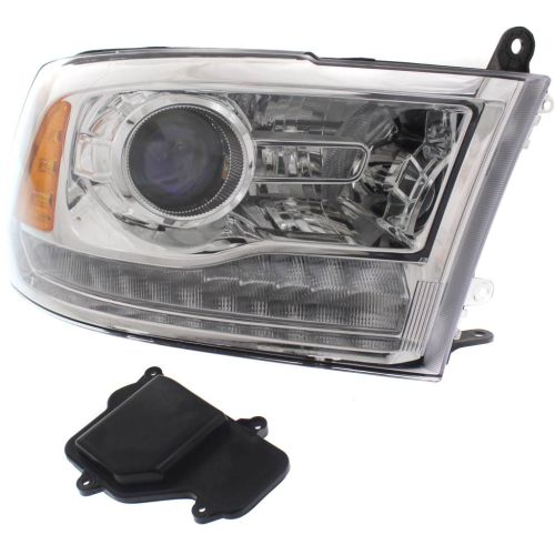 DODGE TRUCKS & VANS DODGE/PU (R1500) HEAD LAMP RIGHT (Passenger Side) (W/PROJECTOR)(CHR BEZEL)**CAPA** OEM# 68324940AD 2016-2022 PL# CH2503290C