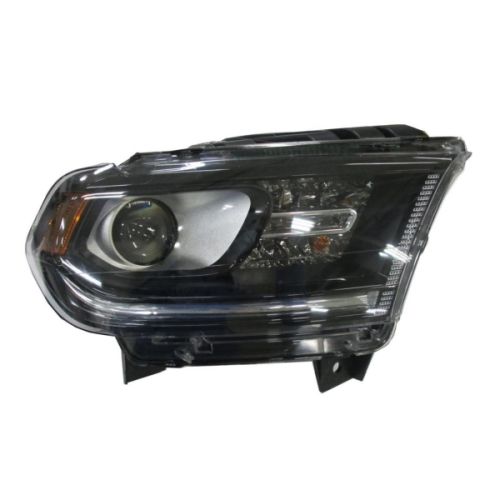 DODGE TRUCKS & VANS DURANGO  HEAD LAMP ASSY RIGHT (Passenger Side) (HALOGEN)(WO/LED DRL)(BLACK BEZEL) OEM# 68299134AE 2016-2020 PL# CH2503302
