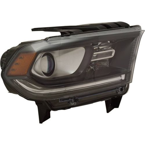 DODGE TRUCKS & VANS DURANGO HEAD LAMP ASSEMBLY RIGHT (Passenger Side) (HALOGEN)(WO/LED DRL)(BLK BEZEL)**CAPA** OEM# 68299134AD 2016-2020 PL# CH2503302C