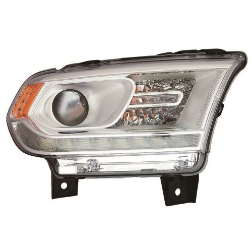 DODGE TRUCKS & VANS DURANGO  HEAD LAMP ASSY RIGHT (Passenger Side) (HALOGEN)(W/LED DRL)(CHROME TRIM)**CAPA** OEM# 68299132AH 2016-2020 PL# CH2503306C