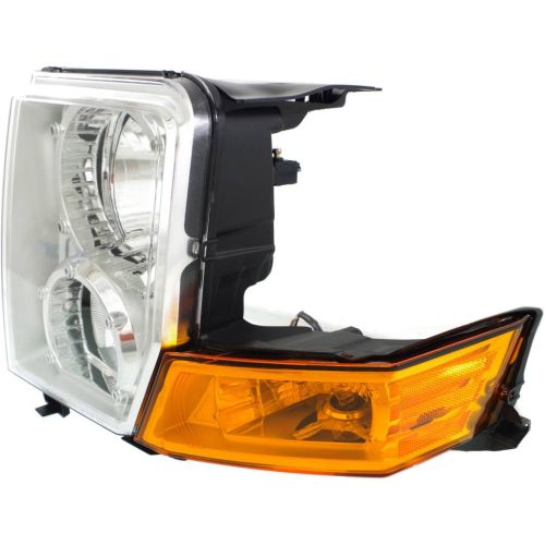 JEEP COMMANDER HEAD LAMP ASSEMBLY LEFT (Driver Side) (HALOGEN)W/SIGNAL LAMP OEM# 55396537AI 2006-2010 PL# CH2518117