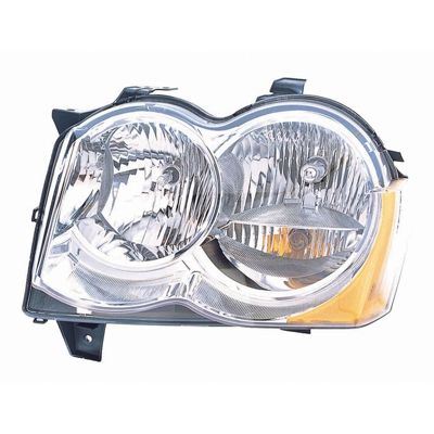 JEEP GRAND CHEROKEE HEAD LAMP ASSEMBLY LEFT (Driver Side) (HALOGEN) **CAPA** OEM# 55157483AE 2008-2010 PL# CH2518131C