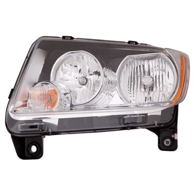 JEEP COMPASS HEAD LAMP ASSEMBLY LEFT (Driver Side)(WO/PROJECTOR)(CHR BEZEL)**CAPA** OEM# 68088869AD 2011-2013 PL# CH2518139C
