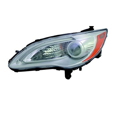 CHRYSLER 200 CONV HEAD LAMP ASSEMBLY LEFT (Driver Side) (CHROME BEZEL) **CAPA** OEM# 5182591AC 2011-2014 PL# CH2518140C