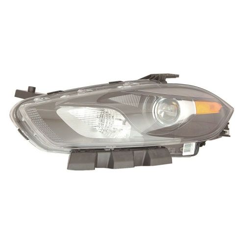 DODGE DART HEAD LAMP ASSY LEFT (Driver Side) (HID)(BLACK BEZEL) **CAPA** OEM# 68292809AB 2013-2016 PL# CH2518145C
