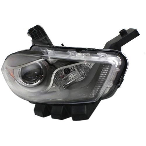 DODGE DART  HEAD LAMP ASSY RIGHT (Passenger Side) (HID)(CHROME BEZEL) OEM# 68292806AB 2013-2016 PL# CH2519144