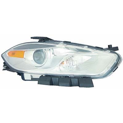 DODGE DART HEAD LAMP ASSEMBLY RIGHT (Passenger Side) (HALOGEN)(CHR BEZEL)**CAPA** OEM# 68292802AA 2016 PL# CH2519151C