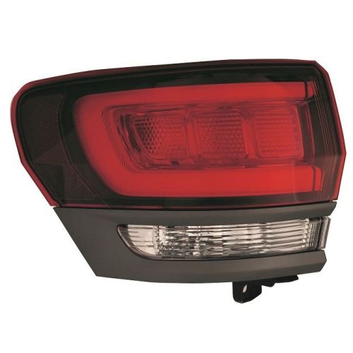 JEEPVEHICLE GRAND CHEROKEE  / GRAND CHEROKEE WK  TAIL LAMP ASSY LEFT (Driver Side) DARK-GRAY INSERT (TRAILHAWK)**CAPA** OEM# 68316193AC 2017-2021 PL# CH2804117C