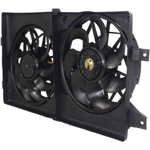 DODGE STRATUS/SEDAN RADIATOR & A/C FAN ASSY (DUAL FAN) OEM# CH3115122 2001-2006 PL# CH3115122