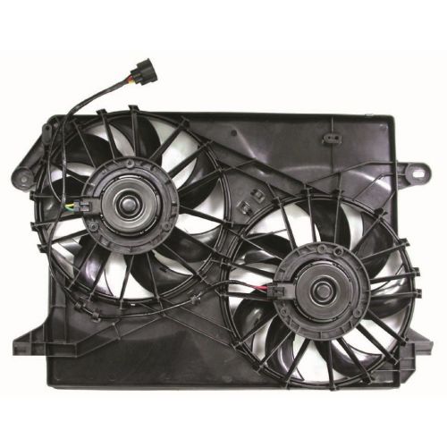 DODGE MAGNUM  RADIATOR & A/C FAN ASSY W/HARNESS(5.7L/6.1L STD)(DUAL FAN) OEM# 5137717AB-PFM 2005-2008 PL# CH3115132-PFM