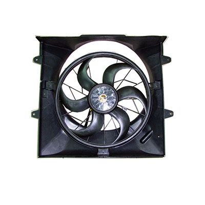 JEEPVEHICLE GRAND CHEROKEE  RADIATOR & A/C FAN ASSY (SINGLE FAN)(W/O SHROUD)(4.0L)(W/O TOWING OEM# 52079528AD-PFM 2004 PL# CH3115142