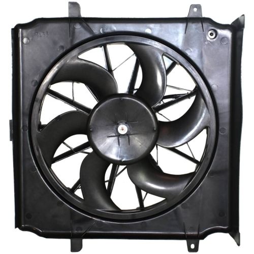 JEEPVEHICLE LIBERTY  RADIATOR & A/C FAN ASSY 2.4L/3.7L (3 PIN SOCKET)(STD DUTY)(SINGLE FAN)(GAS) OEM# 55037692AB 2004-2005 PL# CH3115143