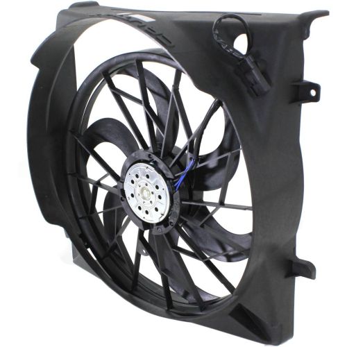 JEEPVEHICLE LIBERTY  RADIATOR & A/C FAN ASSY 3.7L (3 PIN)(HVY DUTY)(SINGLE FAN)(GAS) OEM# 55037691AA-PFM 2005 PL# CH3115148