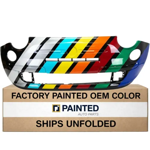 2012-2017 FIAT 500 2DOORS Front Bumper Lounge With Fog and Chrome Molding CAPA OEM# 1RZ55TZZAB PL# FI1000103C
