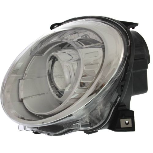 FIAT 500 2DOORS (FIAT) HEAD LAMP ASSY LEFT (Driver Side) (CHROME BEZEL)(PROJECTOR) OEM# 5182429AE 2012-2019 PL# FI2502100