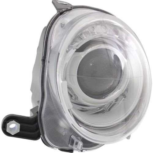 FIAT 500 2DOORS (FIAT) HEAD LAMP ASSEMBLY LEFT (Driver Side) (CHROME BEZEL)(PROJECTOR) **CAPA** OEM# 5182429AE 2012-2019 PL# FI2502100C