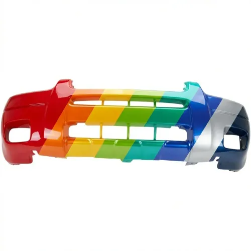 2001-2004 FORD ESCAPE Front Bumper Textured Light Gray XLT w/ Fog w/o Flare OEM# YL8Z17D957EAA PL# FO1000475