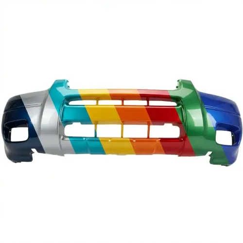 2001-2004 FORD ESCAPE Front Bumper Textured Gray XLT with Fog Lights and Flares OEM# YL8Z17D957MAB PL# FO1000521