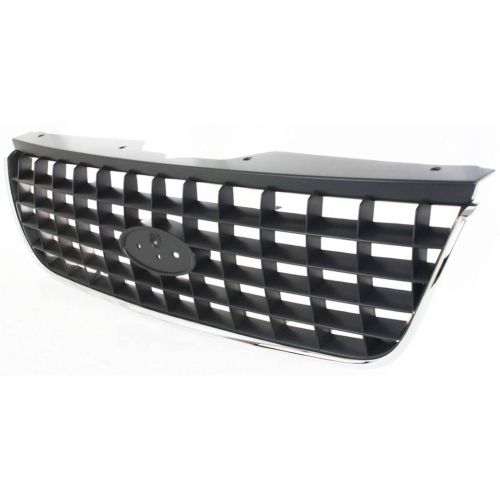 FORD TRUCKS & VANS EXPLORER  GRILLE CHROME/GRAY (XLS/XLS Sport/XLT/XLT Sport) OEM# 1L2Z8200AAB 2002 PL# FO1200396