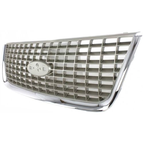 FORD TRUCKS & VANS EXPEDITION  GRILLE CHROME/SLV (Eddie Bauer) OEM# 2L1Z8200BAA 2003-2006 PL# FO1200400